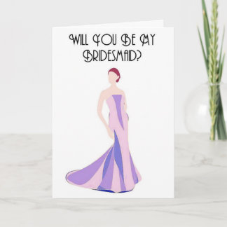 Werden Sie meine Brautjungfrau sein? Einladung
