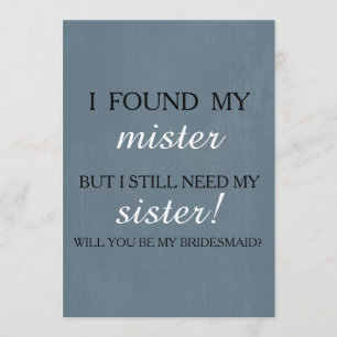 Werden Sie meine Brautjungfrau sein? Einladung