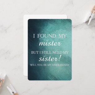 Werden Sie meine Brautjungfrau sein? Einladung