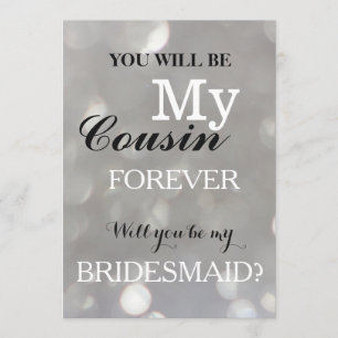 Werden Sie meine Brautjungfrau sein? Einladung