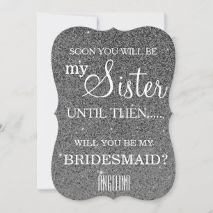 Werden Sie meine Brautjungfrau sein? Einladung