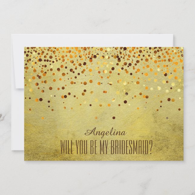 Werden Sie meine Brautjungfrau sein? Einladung (Vorderseite)