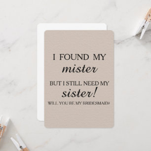 Werden Sie meine Brautjungfrau sein? Einladung