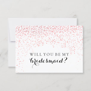 Werden Sie meine Bridesmaid Card sein - Confetti-F Einladung