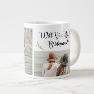 Werden Sie meine Bridesmaid-Foto-Tasse sein? Jumbo-Tasse