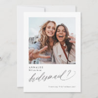 Werden Sie meine Bridesmaid-Fotokarte sein?