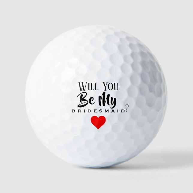 WERDEN SIE MEINE BRIDESMAID GOLF BALLS SEIN? GOLFBALL (Vorderseite)