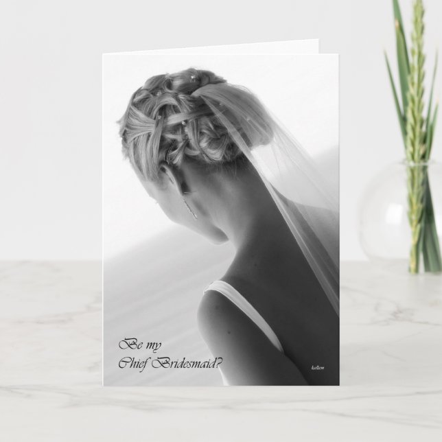 Werden Sie meine Bridesmaid? Hochzeitseinladung? Einladung (Vorderseite)