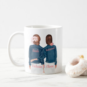 Werden Sie meine Bridesmaid-Jean-Jacket-Tasse sein Kaffeetasse
