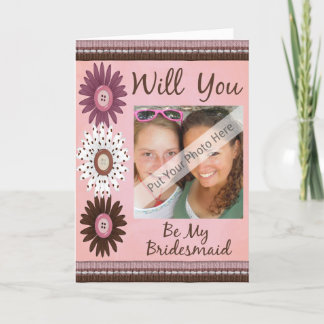 Werden Sie meine Bridesmaid-Karte Personalisiert? Einladung