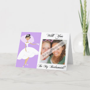Werden Sie meine Bridesmaid-Karte Personalisiert? Einladung