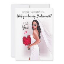 Werden Sie meine Bridesmaid-Karte sein?