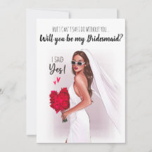 Werden Sie meine Bridesmaid-Karte sein?