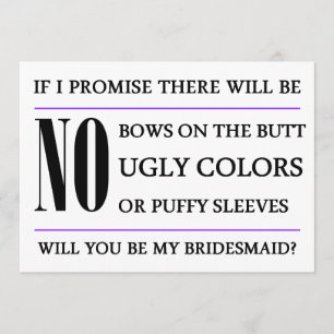 Werden Sie meine Bridesmaid-Karte sein? Einladung