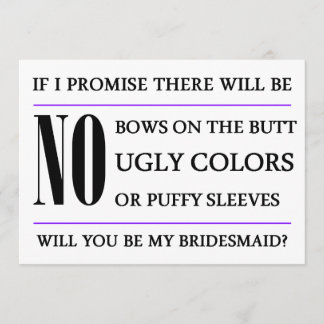Werden Sie meine Bridesmaid-Karte sein? Einladung
