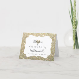 Werden Sie meine Bridesmaid-Karte sein - Herzklopf Einladung