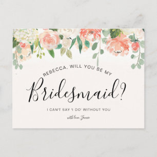 Werden Sie meine Bridesmaid-Karte sein? Postkarte