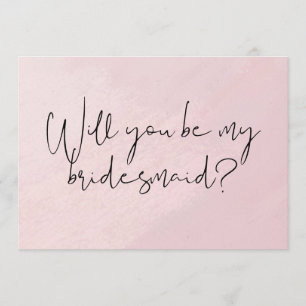 Werden Sie meine Bridesmaid-Postkarte Einladung