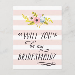 WERDEN SIE MEINE BRIDESMAID SEIN? EINLADUNG