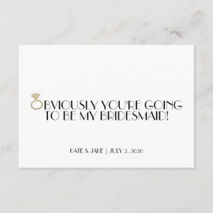 Werden Sie meine Bridesmaid sein? Einladung