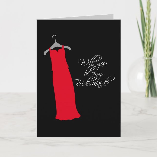 "Werden Sie meine Bridesmaid sein?" Einladung (Vorderseite)