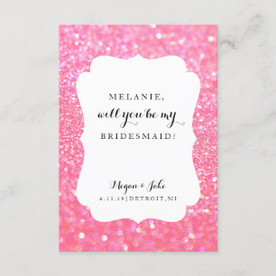Werden Sie meine Bridesmaid sein - Hochzeitstag-Fa Einladung