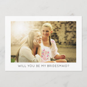 Werden Sie meine Bridesmaid sein Modernes Minimali Einladung