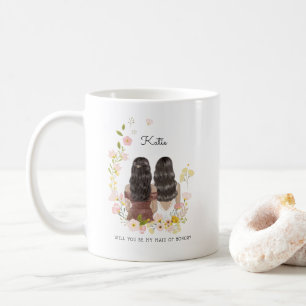 Werden Sie meine Bridesmaid/Trauzeugin Vorschlag C Kaffeetasse
