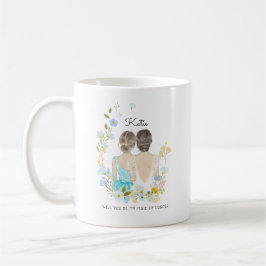 Werden Sie meine Bridesmaid/Trauzeugin Vorschlag C Kaffeetasse