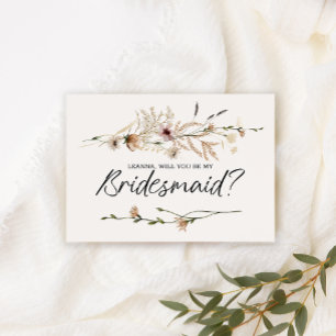 Werden Sie meine Bridesmaid Vintagen Blumen?