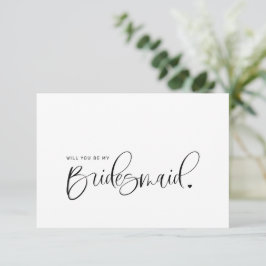 Werden Sie meine Bridesmaid-Vorschlagskarte sein