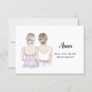 Werden Sie meine Bridesmaid-Vorschlagskarte sein Einladung
