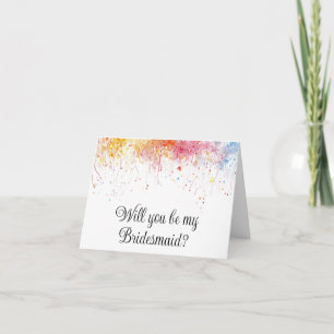 Werden Sie meine Bridesmaid-Vorschlagskarte sein? Karte