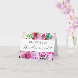 Werden Sie meine Bridesmaid-Vorschlagskarte sein? Karte