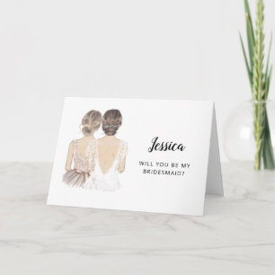 Werden Sie meine Bridesmaid-Vorschlagskarte sein Karte