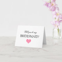 Werden Sie meine Bridesmaid-Vorschlagskarte sein?
