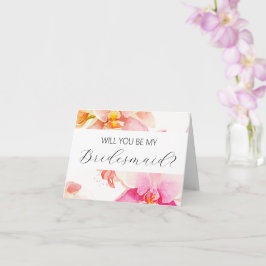 Werden Sie meine Bridesmaid-Vorschlagskarte sein? Karte
