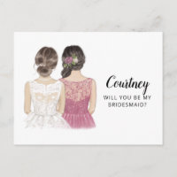 Werden Sie meine Bridesmaid-Vorschlagskarte sein