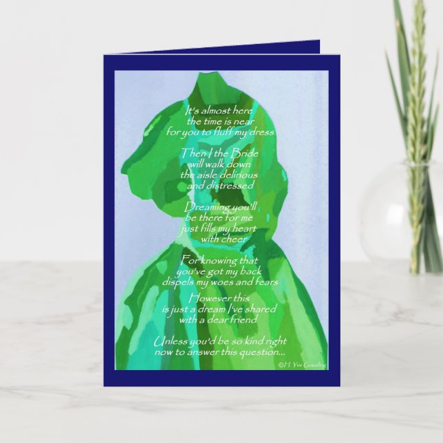 Werden Sie meine Ehrenkarte für Frühjahr/Sommer se Einladung (Vorderseite)