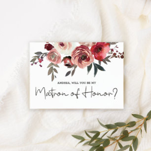 Werden Sie meine Ehrenmatrone der Rose sein?