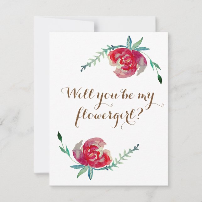 Werden Sie meine Einladungs-Postkarte für das Blum Einladung (Vorderseite)