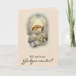 Werden Sie meine Eltern Vorschlag Taufe Einladung