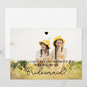 Werden Sie meine Foto-Vorschlagskarte sein? Einladung