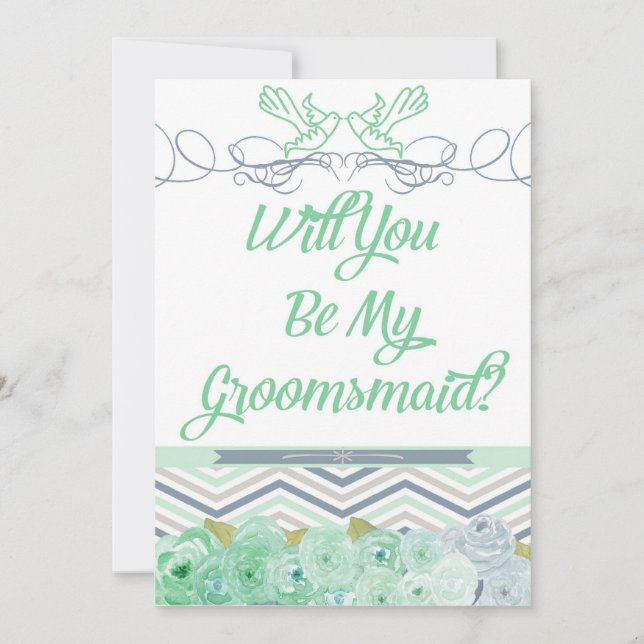 Werden Sie meine großmütige Einladung sein? (Vorderseite)