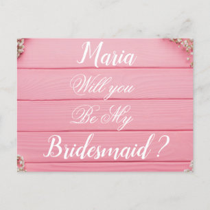 Werden Sie meine Hochzeitseinladung für Braut? Einladungspostkarte