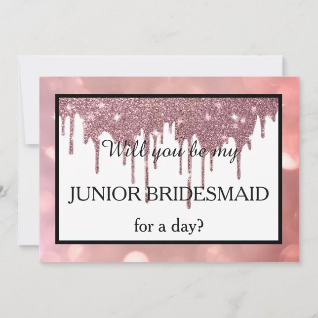 Werden Sie meine Juniorbridatin sein? Einladung (Rückseite)