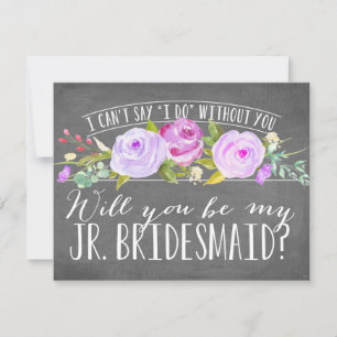 Werden Sie meine Juniorenjury sein? Bridesmaid Einladung