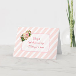 Werden Sie meine Personalisierte Trauzeugin sein? Einladung