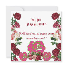 Werden Sie meine rustikale Valentinin-Rose Vintage