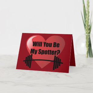 Werden Sie meine sportliche Valentinstag-Gym-Fitne Feiertagskarte